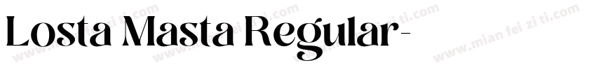 Losta Masta Regular字体转换